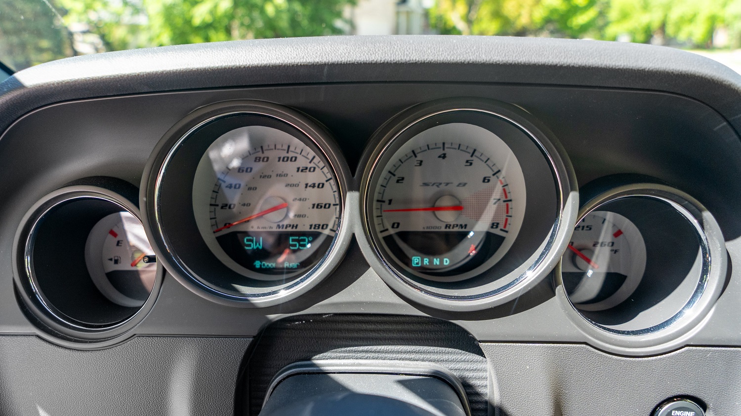 2008 Dodge Challenger SRT8 gauges