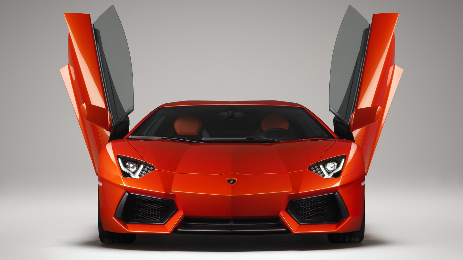 Lamborghini Aventador with its scissor doors up