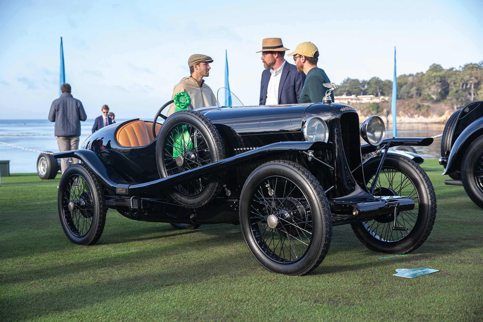 1925 Amilcar CGS Grand Sport, front quarter, on the show field at Pebble Beach Concours